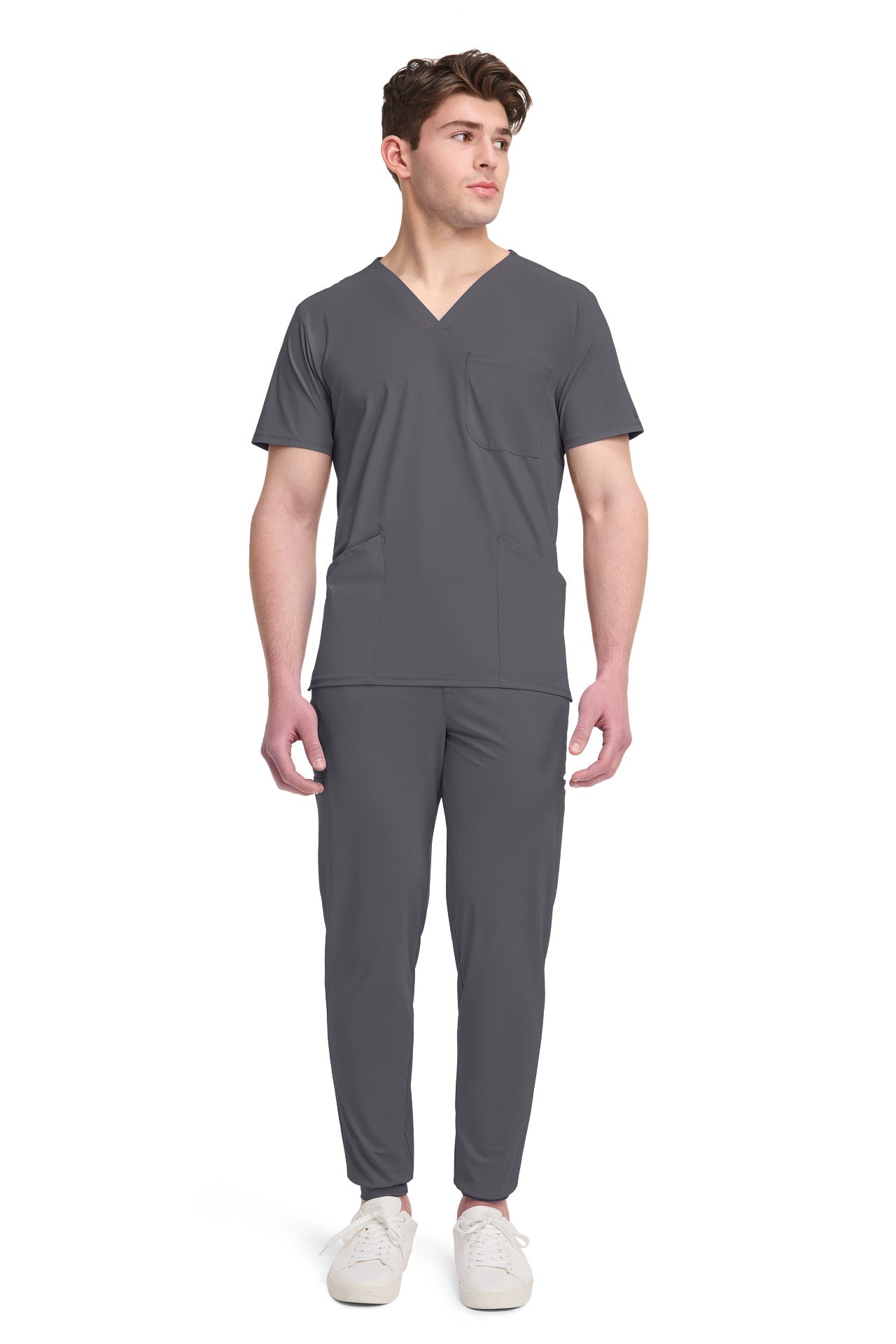 IN651A Cherokee Infinity Pursuit Men 3 Pocket V-Neck Top - Certainty Antimicrobial Stretch (XS - 5XL)