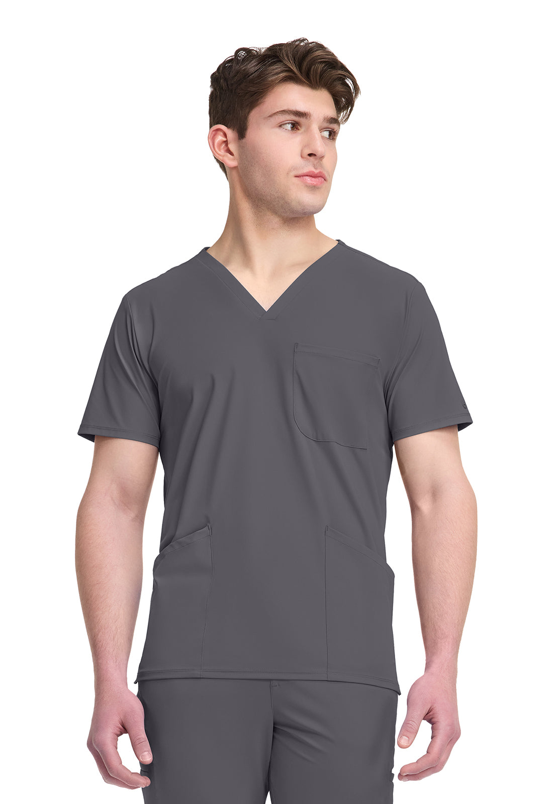 IN651A Cherokee Infinity Pursuit Men 3 Pocket V-Neck Top - Certainty Antimicrobial Stretch (XS - 5XL)
