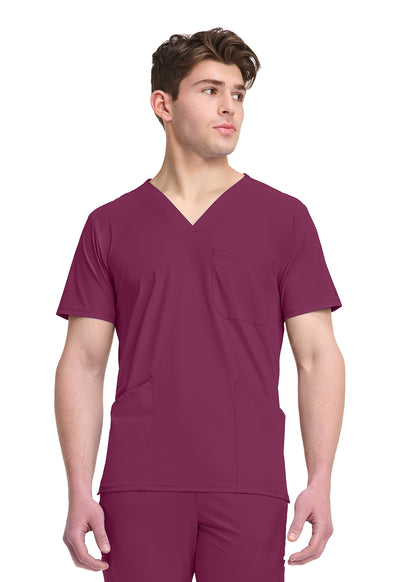 IN651A Cherokee Infinity Pursuit Men 3 Pocket V-Neck Top - Certainty Antimicrobial Stretch (XS - 5XL)