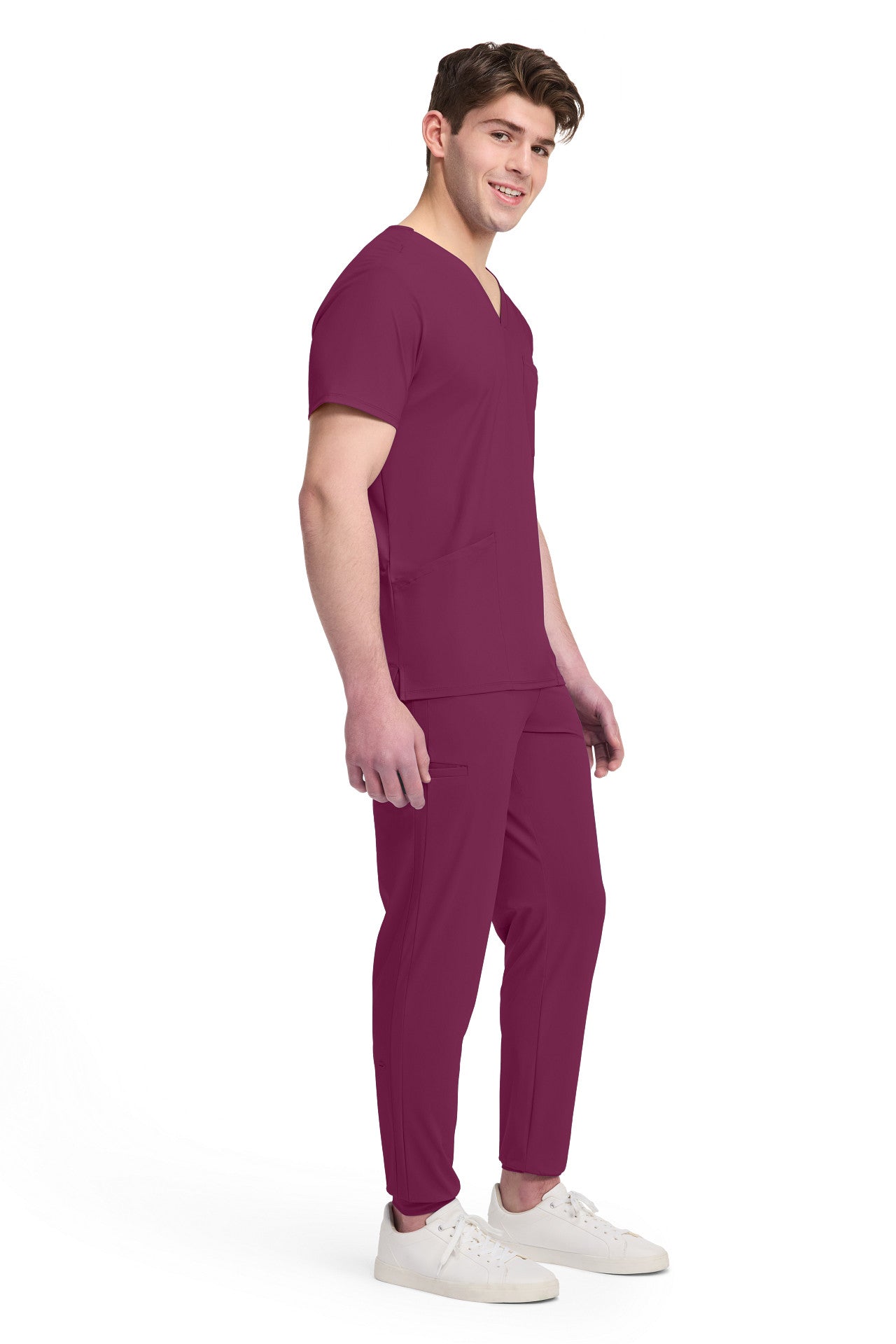 IN651A Cherokee Infinity Pursuit Men 3 Pocket V-Neck Top - Certainty Antimicrobial Stretch (XS - 5XL)