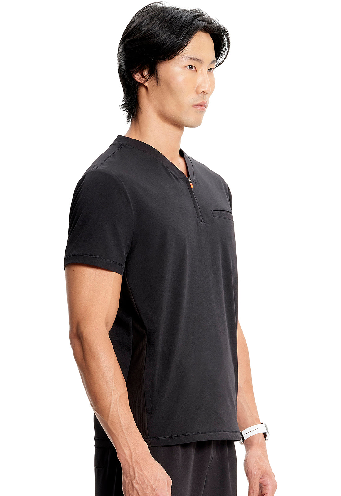 IN702A Cherokee GNR8 Knit Performance Men Partial Zip Scrub Top (XS - 3XL)