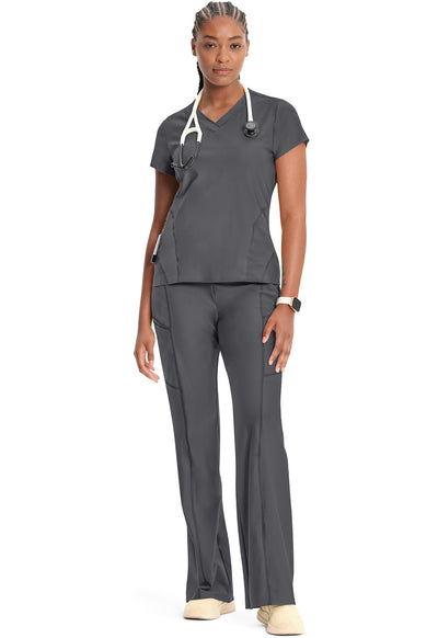 IN706A Cherokee GNR8 Kinetic Knit V-Neck Scrub Top (XXS - 3XL)