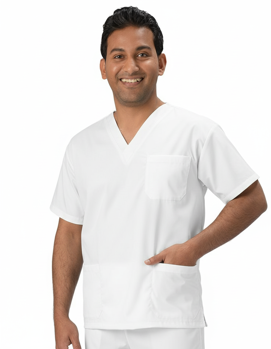 KM101T Klik Fits Athens VNeck Unisex Scrub Top (XXS - 3XL)