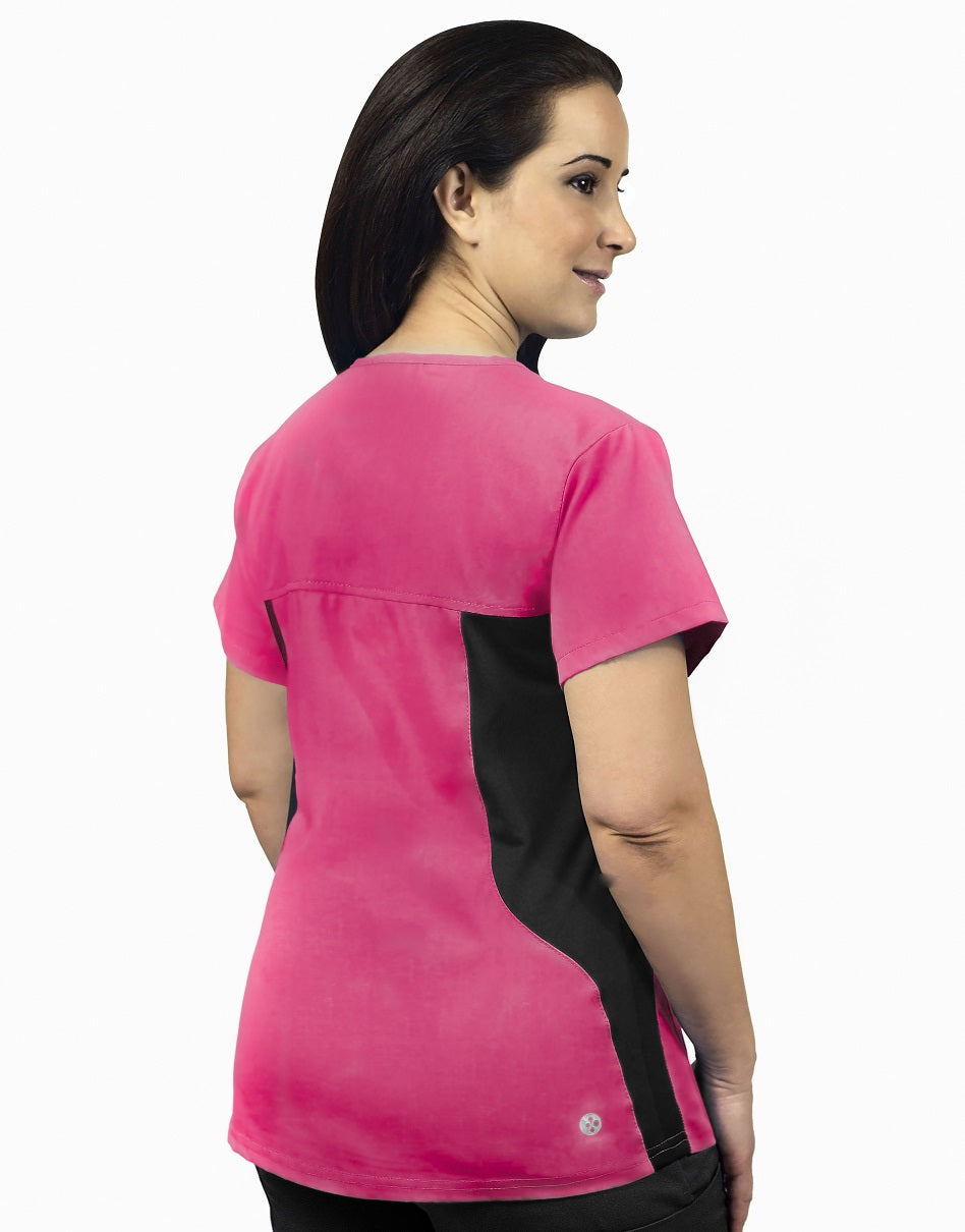 KW120T Klik Fits Vienna Side Spandex Scrub Top (XXS - 3XL)