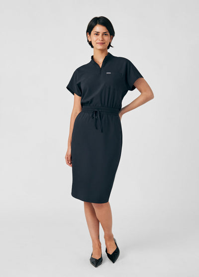 LD607 Landau Forward Scrub Quarter Zip Dress (XS - 3XL)