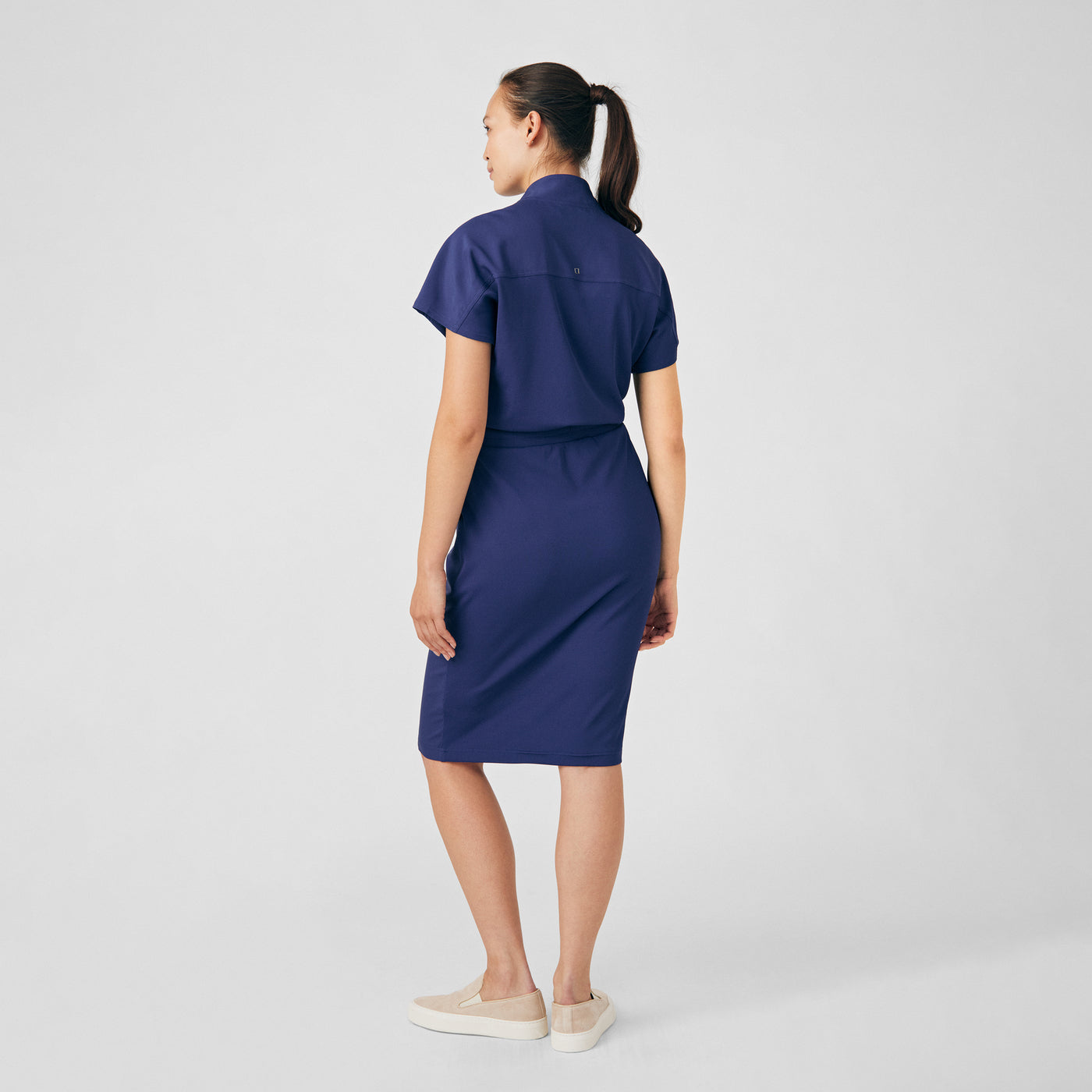 LD607 Landau Forward Scrub Quarter Zip Dress (XS - 3XL)