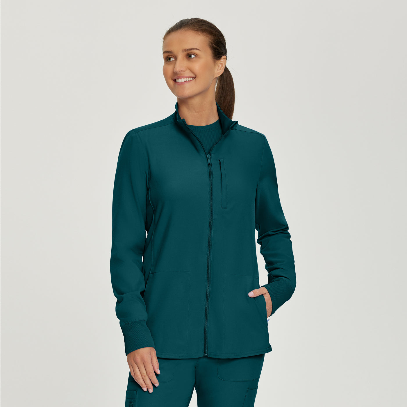 LJ700 Landau Forward 3 Pockets Women Scrub Jacket (XXS - 5XL)
