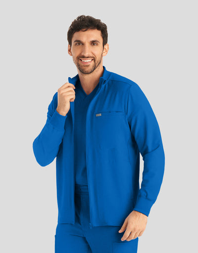 LJ703 Landau Forward 3 Pockets Men Scrub Jacket (XS - 5XL)