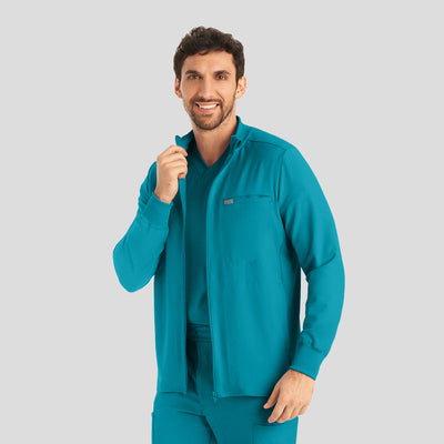 LJ703 Landau Forward 3 Pockets Men Scrub Jacket (XS - 5XL)
