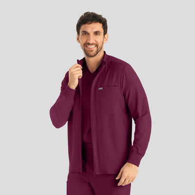 LJ703 Landau Forward 3 Pockets Men Scrub Jacket (XS - 5XL)