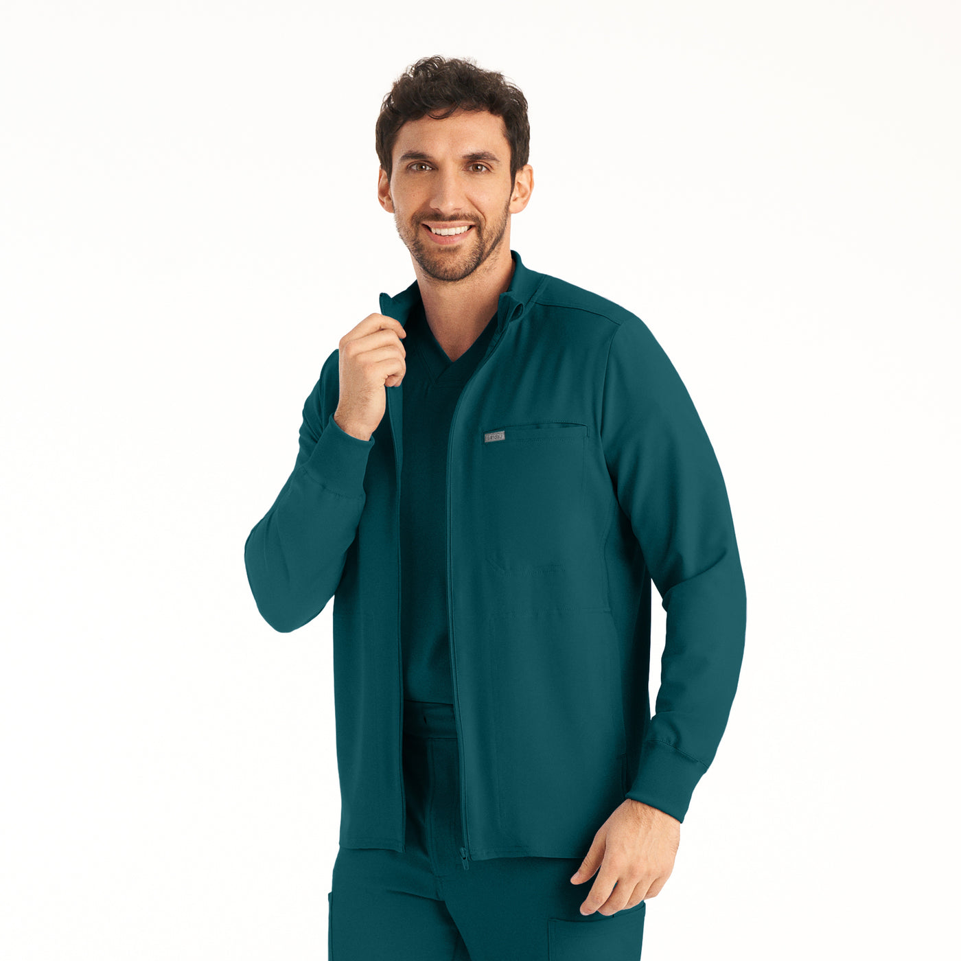 LJ703 Landau Forward 3 Pockets Men Scrub Jacket (XS - 5XL)