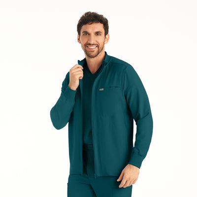 LJ703 Landau Forward 3 Pockets Men Scrub Jacket (XS - 5XL)