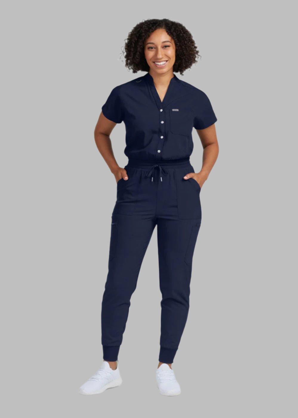 LO603 Landau Forward 8 Pockets Cargo Scrub Jumpsuit (XS - 2XL)