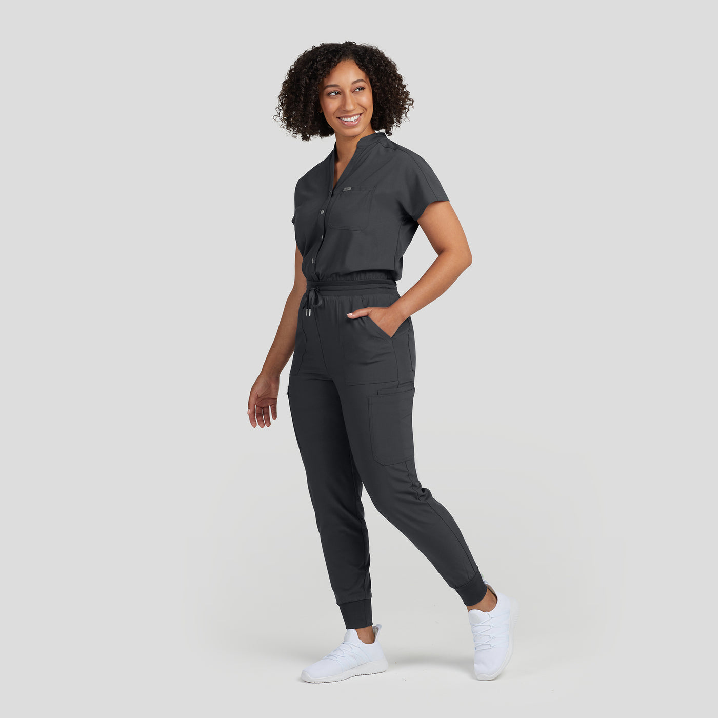 LO603 Landau Forward 8 Pockets Cargo Scrub Jumpsuit (XS - 2XL)