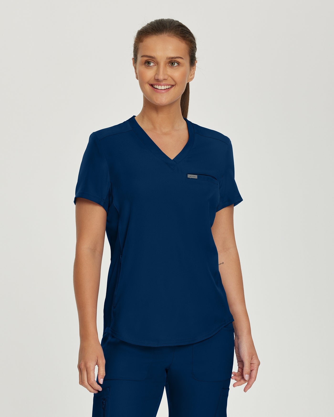 LT101 Landau Forward 2 Pockets Scrub Top (XXS - 5XL)