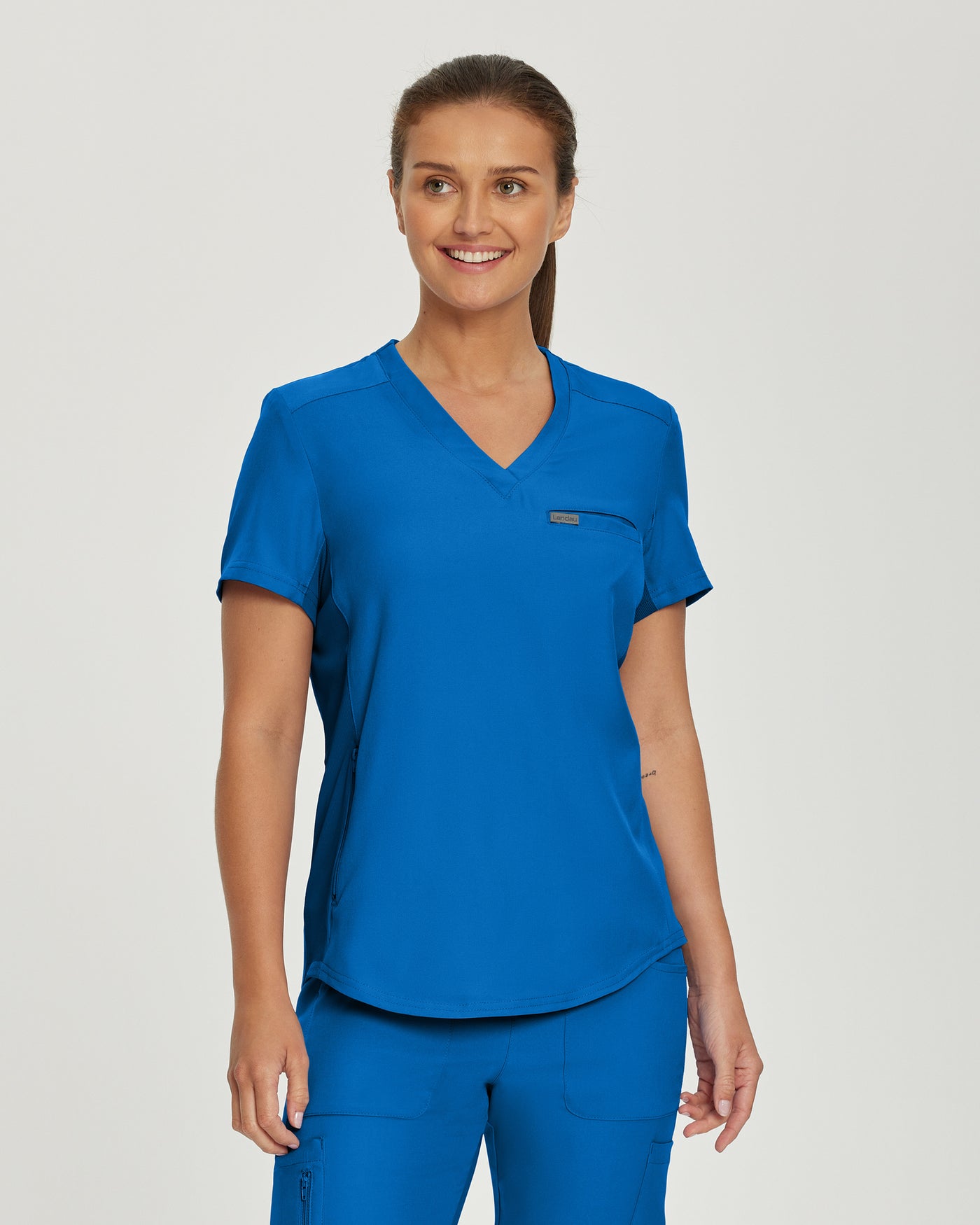 LT101 Landau Forward 2 Pockets Scrub Top (XXS - 5XL)