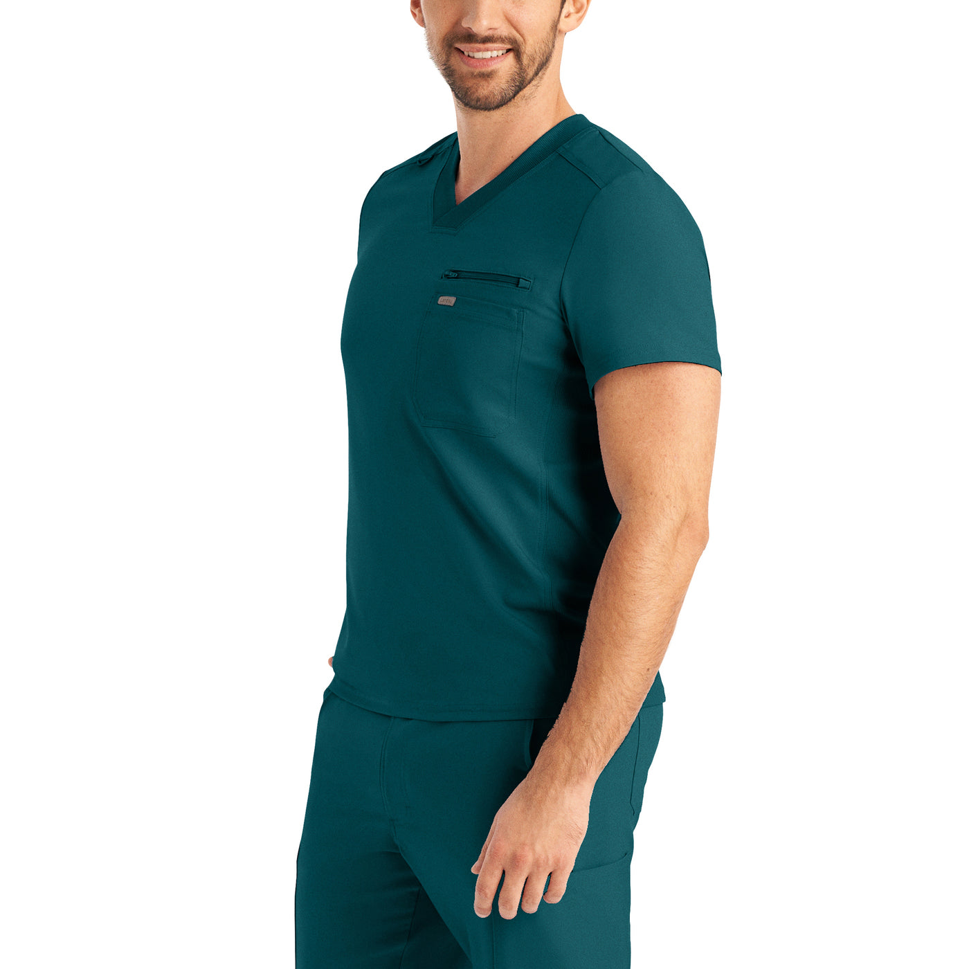 LT111 Landau Forward 2 Pockets Men Scrub Top (XS - 5XL)