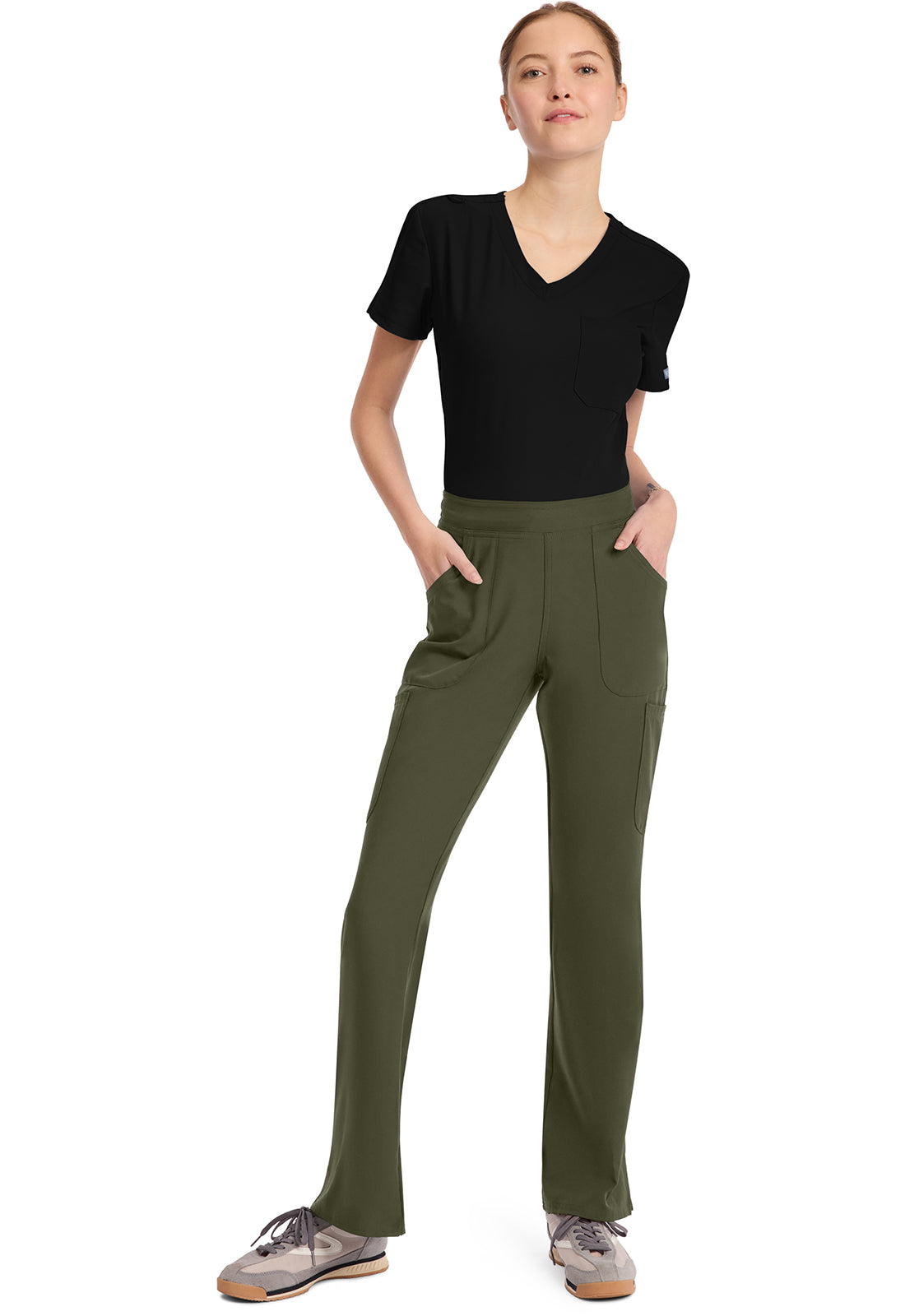 MC010 Med Couture MC Insight Mid Rise Flare Leg Scrubs Pants (XXS - 3XL)