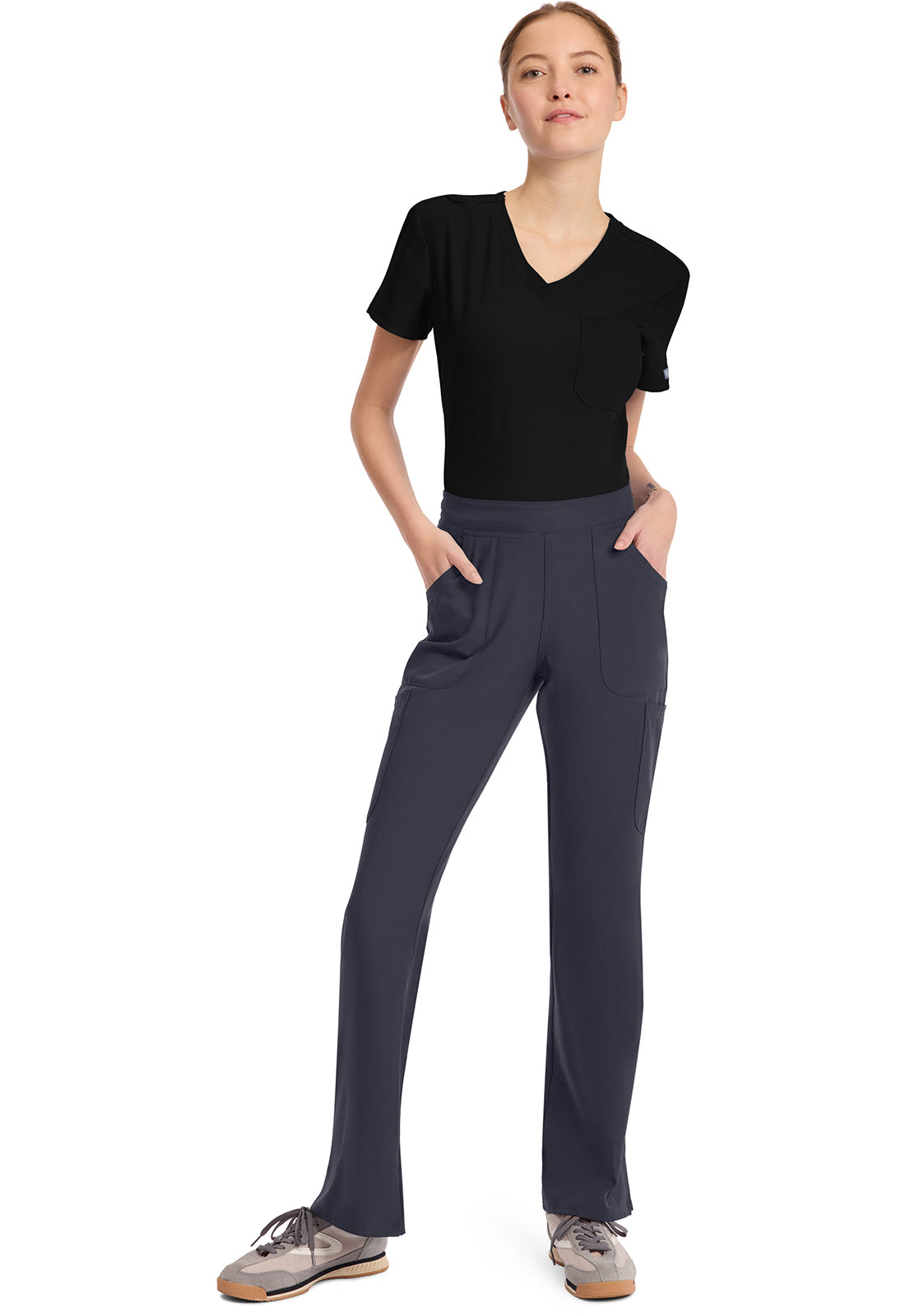 MC010 Med Couture MC Insight Mid Rise Flare Leg Scrubs Pants (XXS - 3XL)