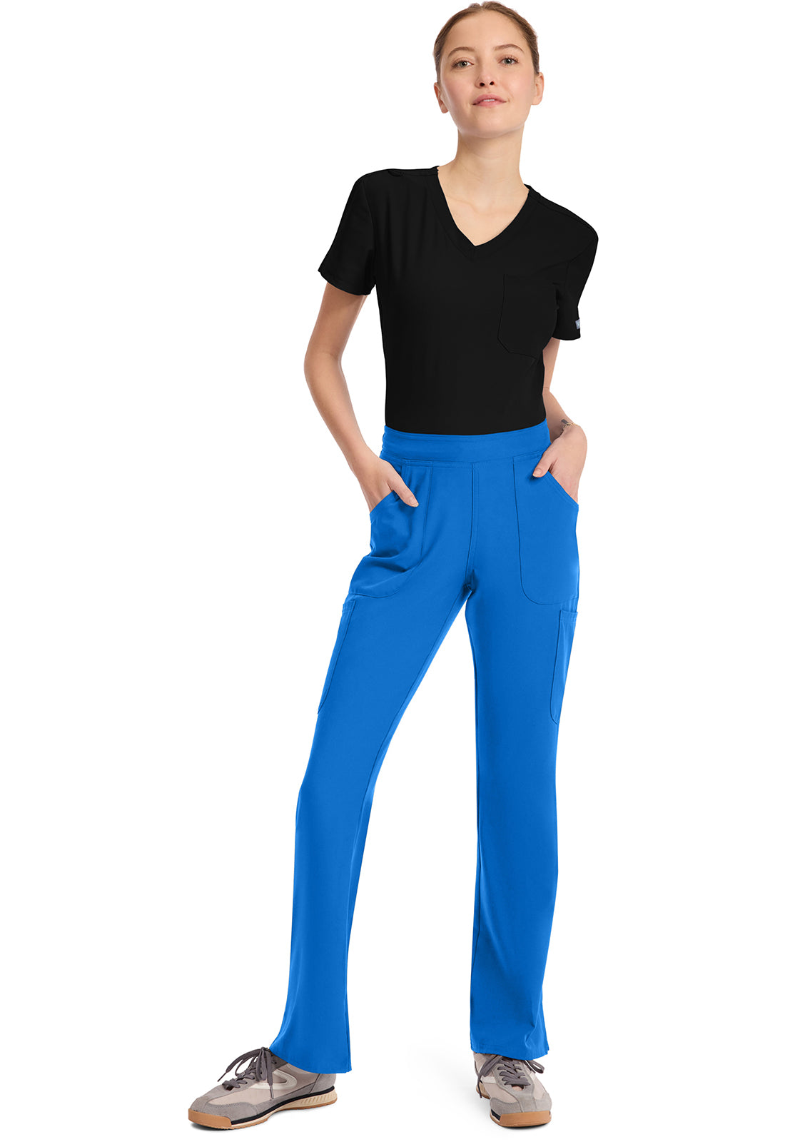 MC010 Med Couture MC Insight Mid Rise Flare Leg Scrubs Pants (XXS - 3XL)