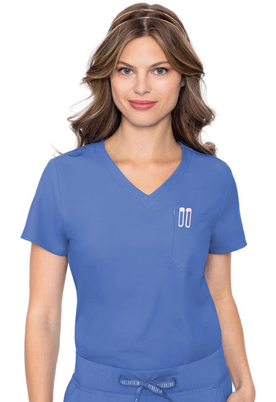 MC2432 Med Couture MC Insight One Pocket Tuck-In Scrubs Top (XS - 5XL)