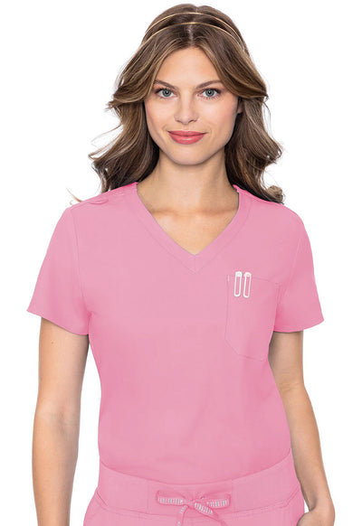 MC2432 Med Couture MC Insight One Pocket Tuck-In Scrubs Top (XS - 5XL)