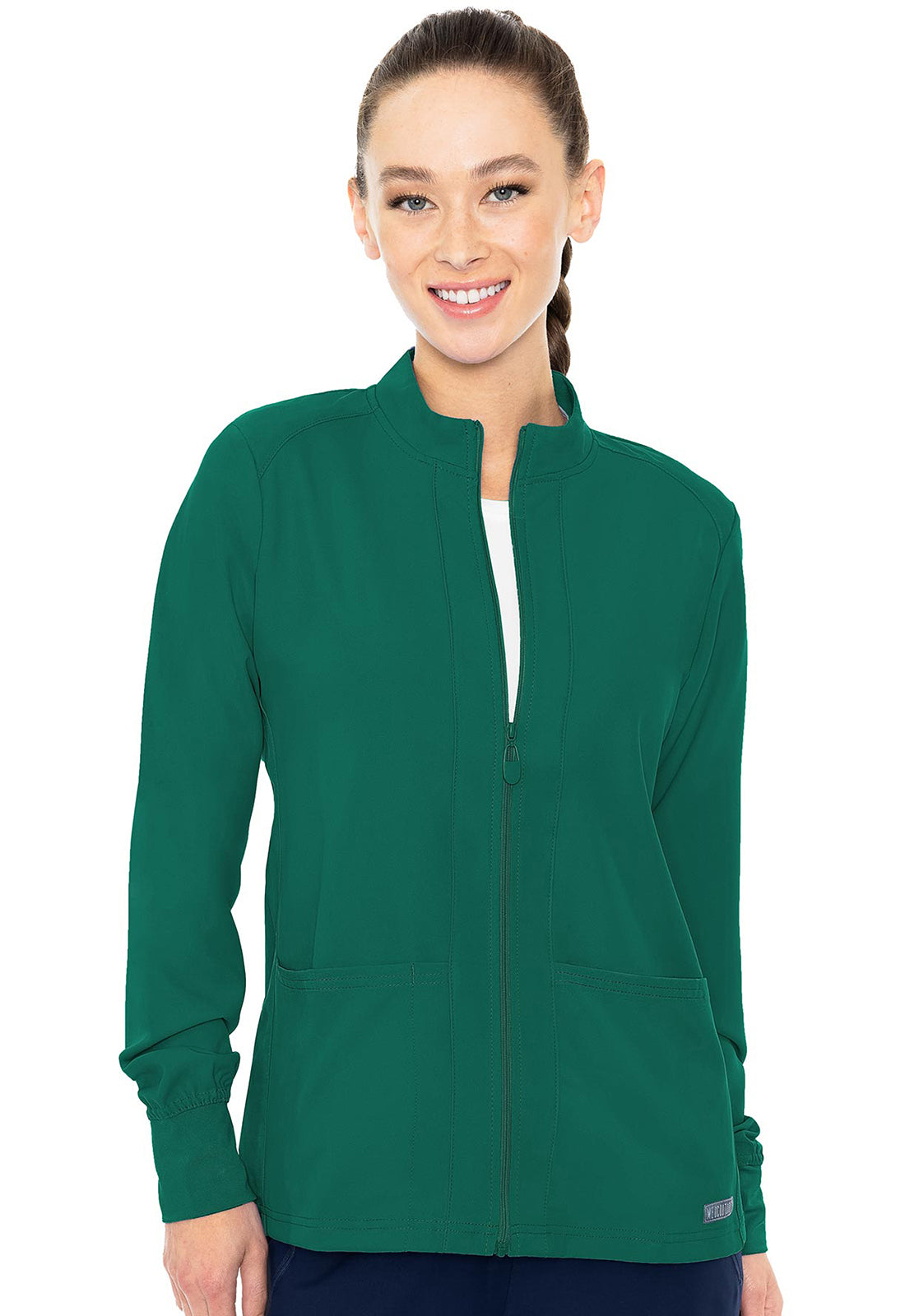 MC2660 Med Couture MC Insight Zip Front Warm-Up Jacket With Shoulder Yokes (XS - 5XL)