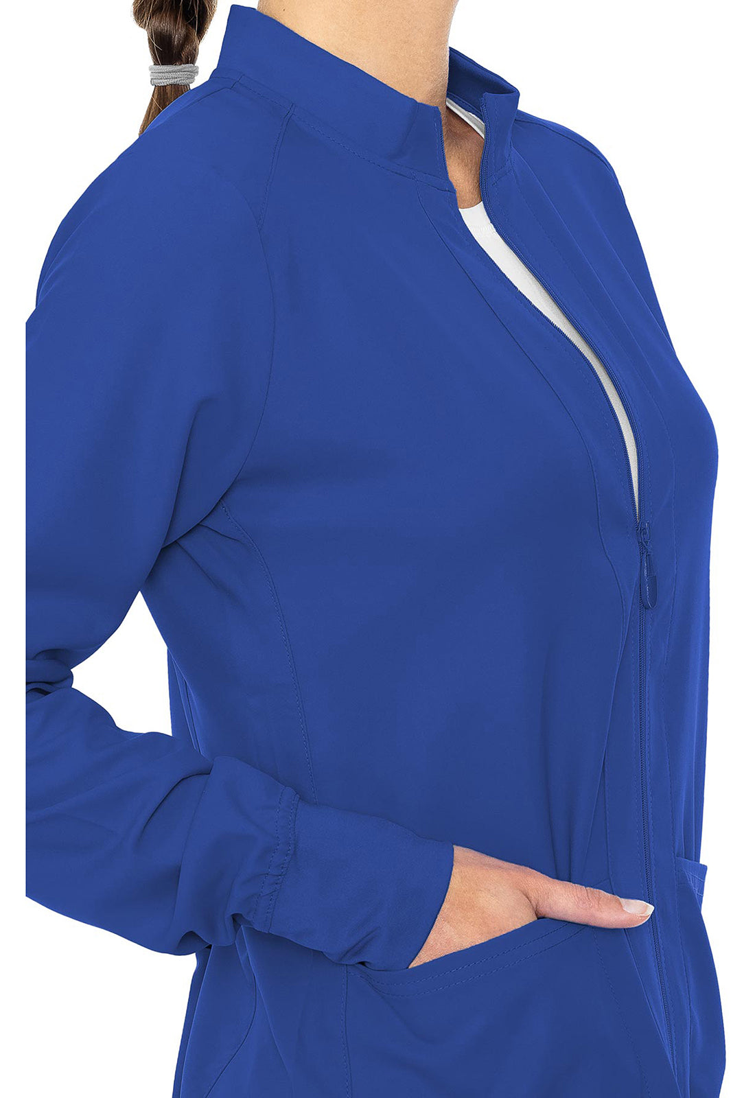 MC2660 Med Couture MC Insight Zip Front Warm-Up Jacket With Shoulder Yokes (XS - 5XL)