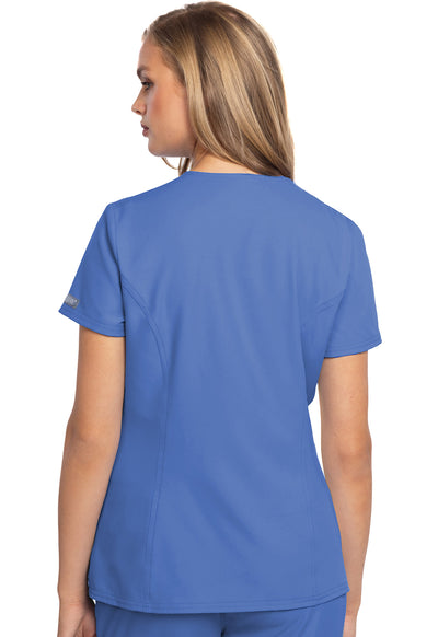 MC609 Med Couture MC Insight Zip Front Henley Scrubs Top (XS - 3XL)