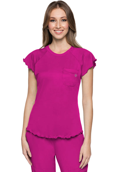 MC706 Med Couture MC Layers Knit Lettuce-Edged Top (XS - 2XL)