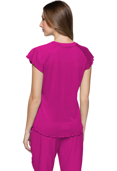 MC706 Med Couture MC Layers Knit Lettuce-Edged Top (XS - 2XL)