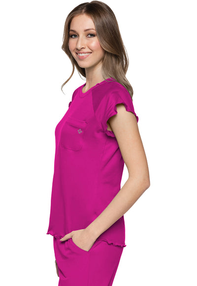 MC706 Med Couture MC Layers Knit Lettuce-Edged Top (XS - 2XL)