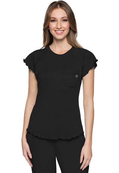 MC706 Med Couture MC Layers Knit Lettuce-Edged Top (XS - 2XL)