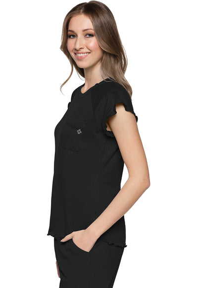 MC706 Med Couture MC Layers Knit Lettuce-Edged Top (XS - 2XL)