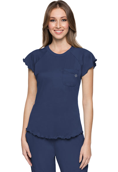 MC706 Med Couture MC Layers Knit Lettuce-Edged Top (XS - 2XL)
