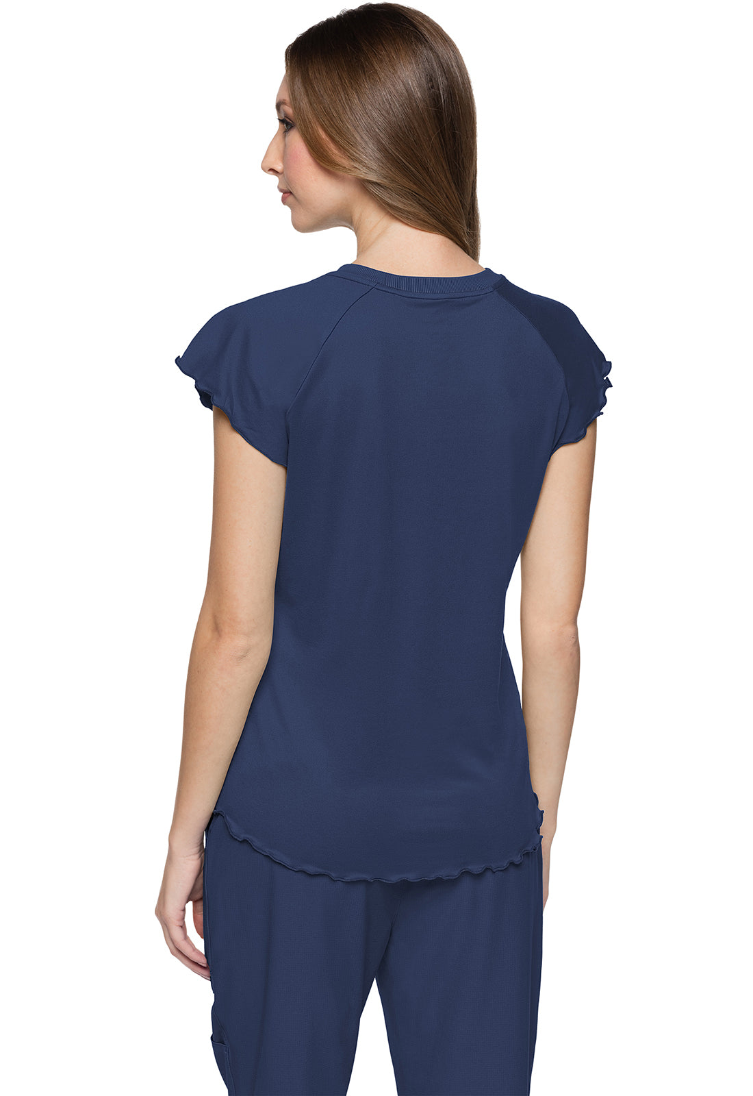 MC706 Med Couture MC Layers Knit Lettuce-Edged Top (XS - 2XL)