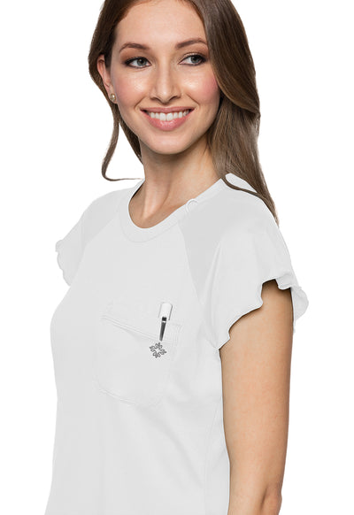MC706 Med Couture MC Layers Knit Lettuce-Edged Top (XS - 2XL)