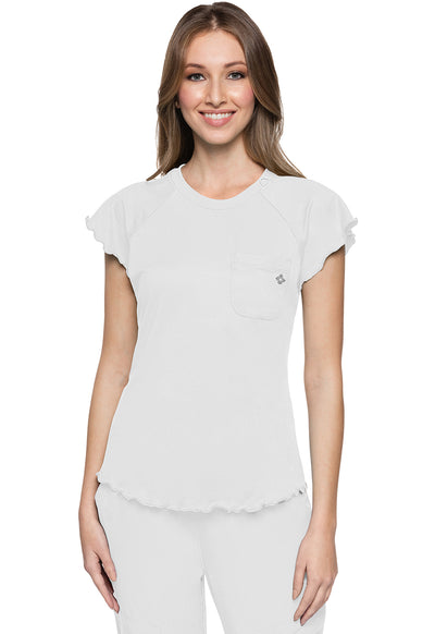 MC706 Med Couture MC Layers Knit Lettuce-Edged Top (XS - 2XL)