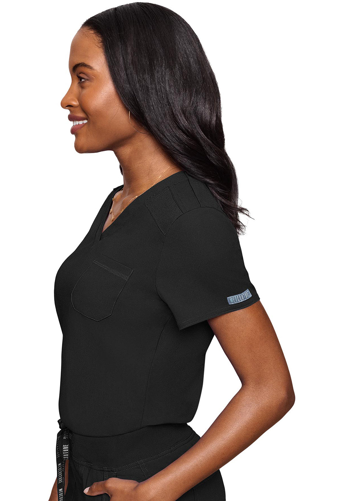 MC7448 Med Couture MC Touch V-Neck Tuck In Scrub Top (XS - 3XL)