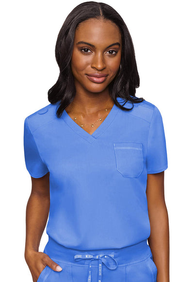 MC7448 Med Couture MC Touch V-Neck Tuck In Scrub Top (XS - 3XL)