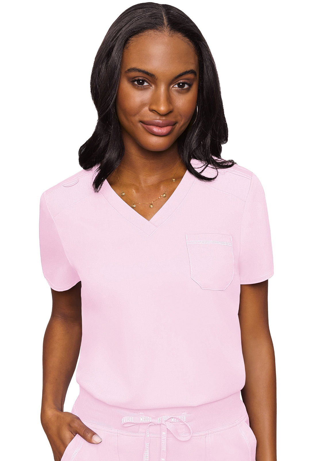 MC7448 Med Couture MC Touch V-Neck Tuck In Scrub Top (XS - 3XL)