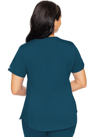 MC7459 Med Couture MC Touch V-Neck Shirttail Scrub Top (XS - 5XL)