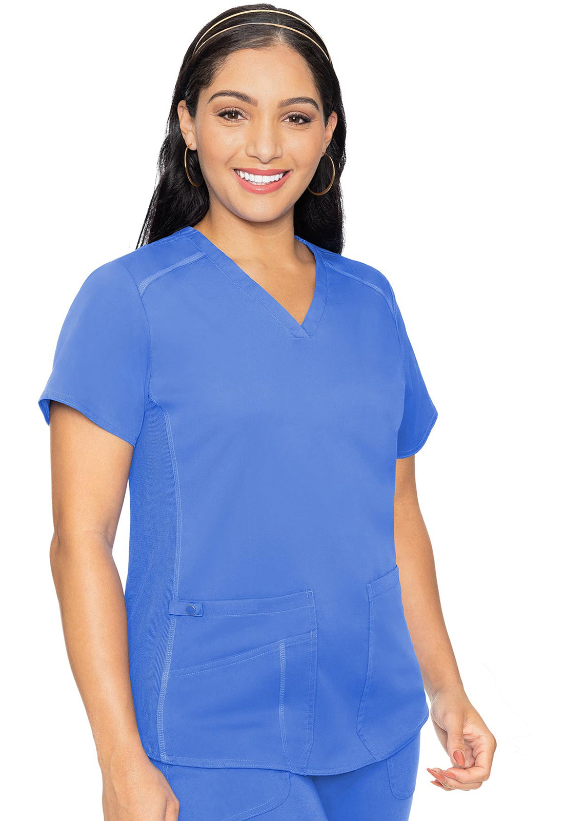 MC7459 Med Couture MC Touch V-Neck Shirttail Scrub Top (XS - 5XL)