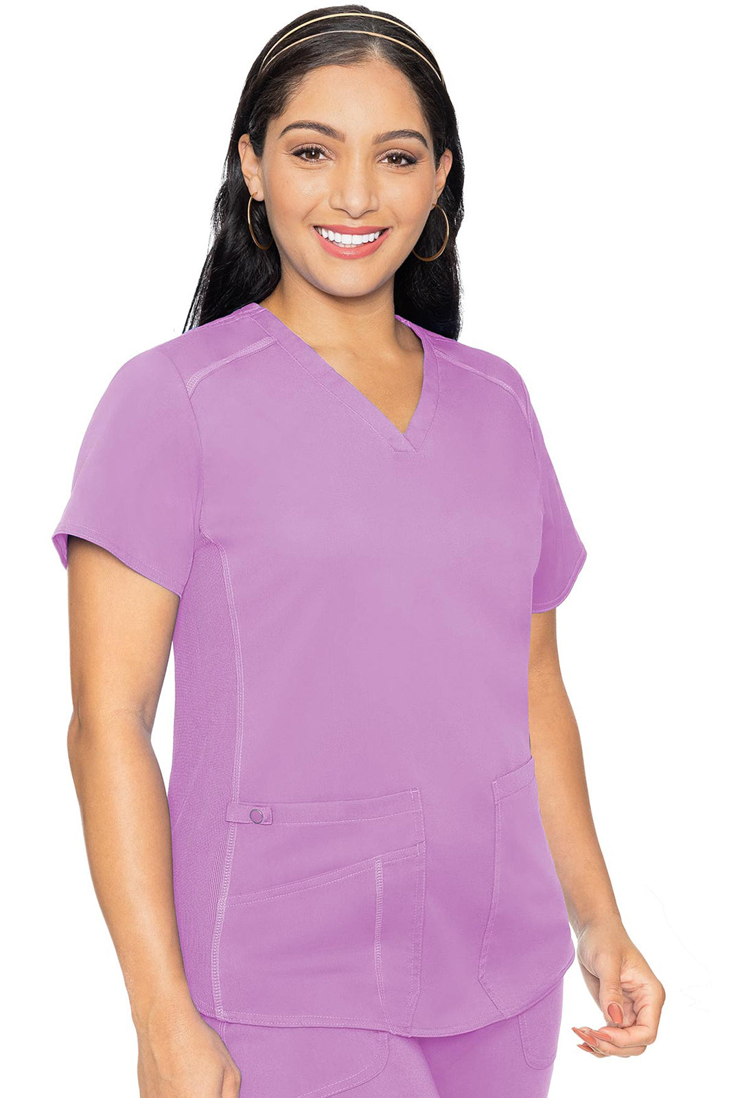 MC7459 Med Couture MC Touch V-Neck Shirttail Scrub Top (XS - 5XL)