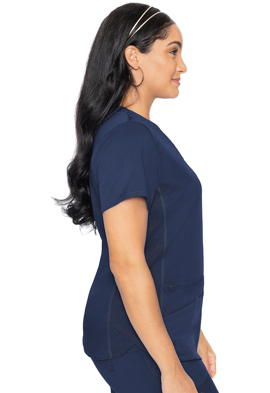 MC7459 Med Couture MC Touch V-Neck Shirttail Scrub Top (XS - 5XL)