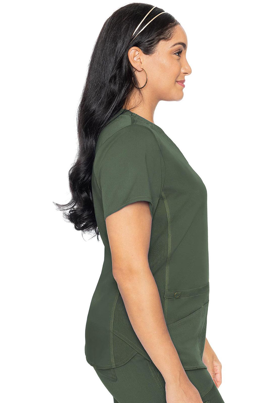 MC7459 Med Couture MC Touch V-Neck Shirttail Scrub Top (XS - 5XL)