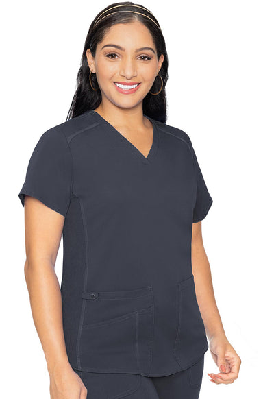 MC7459 Med Couture MC Touch V-Neck Shirttail Scrub Top (XS - 5XL)