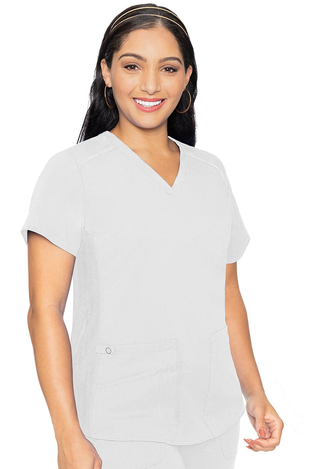 MC7459 Med Couture MC Touch V-Neck Shirttail Scrub Top (XS - 5XL)