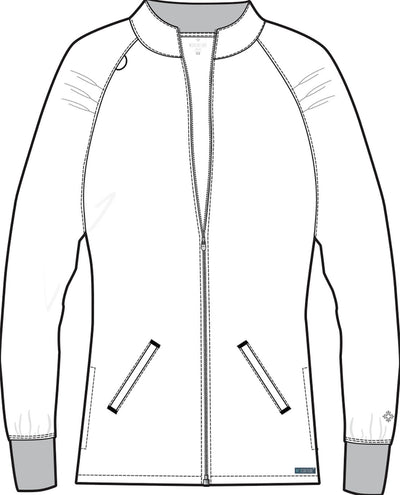 MC7660 Med Couture MC Touch Raglan Warmup Jacket (XS - 3XL)