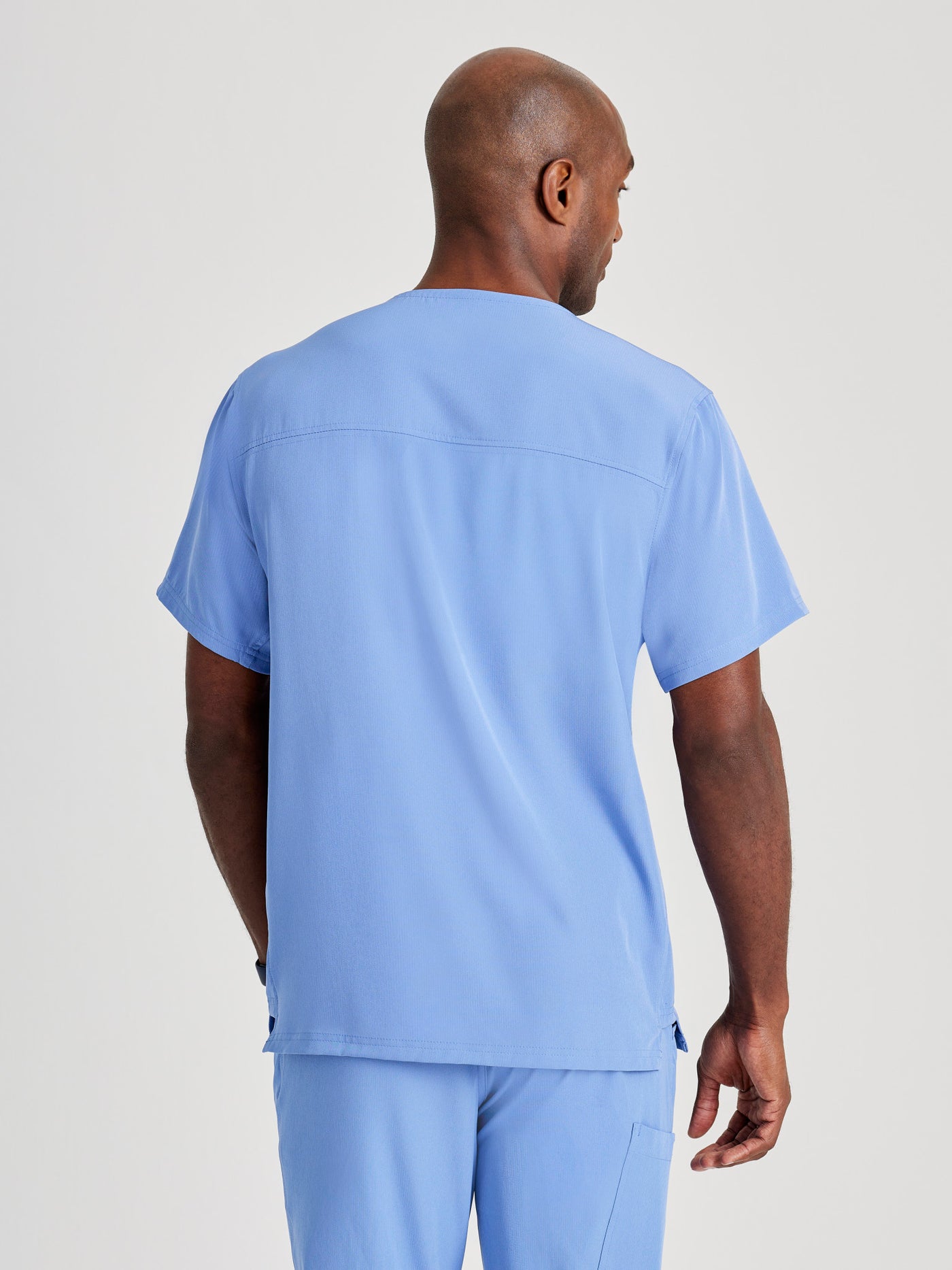 SK0112 Skechers Classic Scrubs Structure 1 Pocket V-Neck Men's Scrub Top (XS - 5XL)